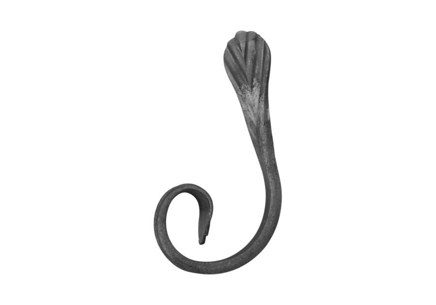 Zdjęcie: Motyw z płaskownika C, zawijany 12x6 mm 120x60 mm lewy METRO