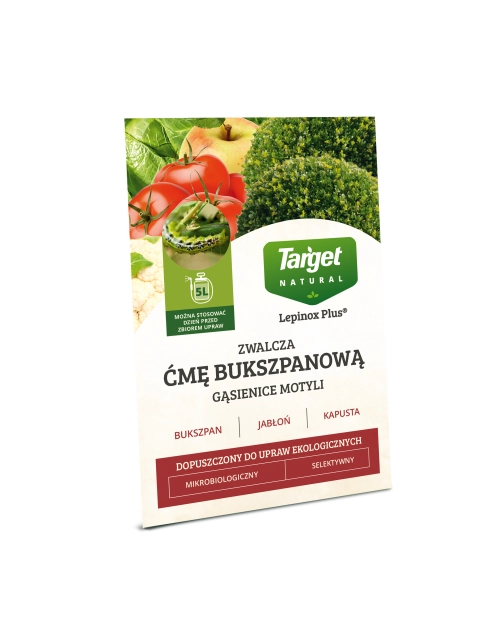 Zdjęcie: Preparat do zwalczania ćmy bukszpanowej i gąsienic motyli Lepinox Plus 0,01 kg TARGET