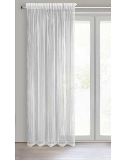 Zdjęcie: Firana gotowa Noelia na taśmie 140x270 cm biały EUROFIRANY