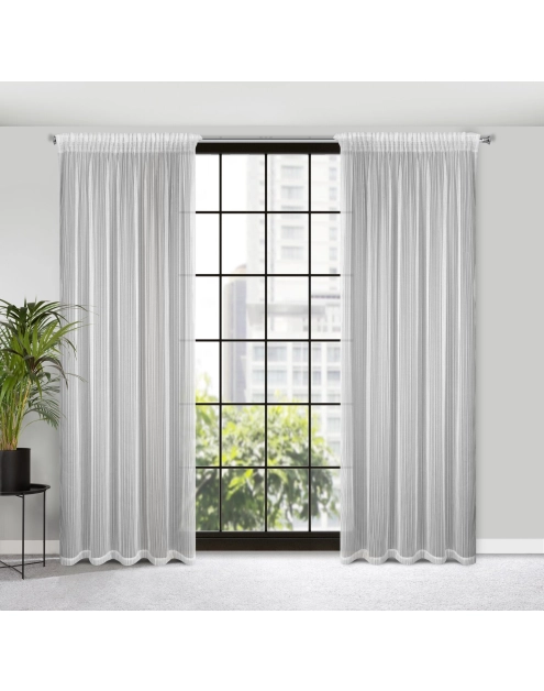 Zdjęcie: Firana gotowa Noelia na taśmie 140x270 cm biały EUROFIRANY