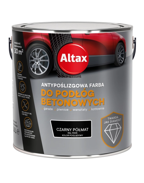 Zdjęcie: Farba do podłóg betonowych 2,5 L czarny półmat ALTAX