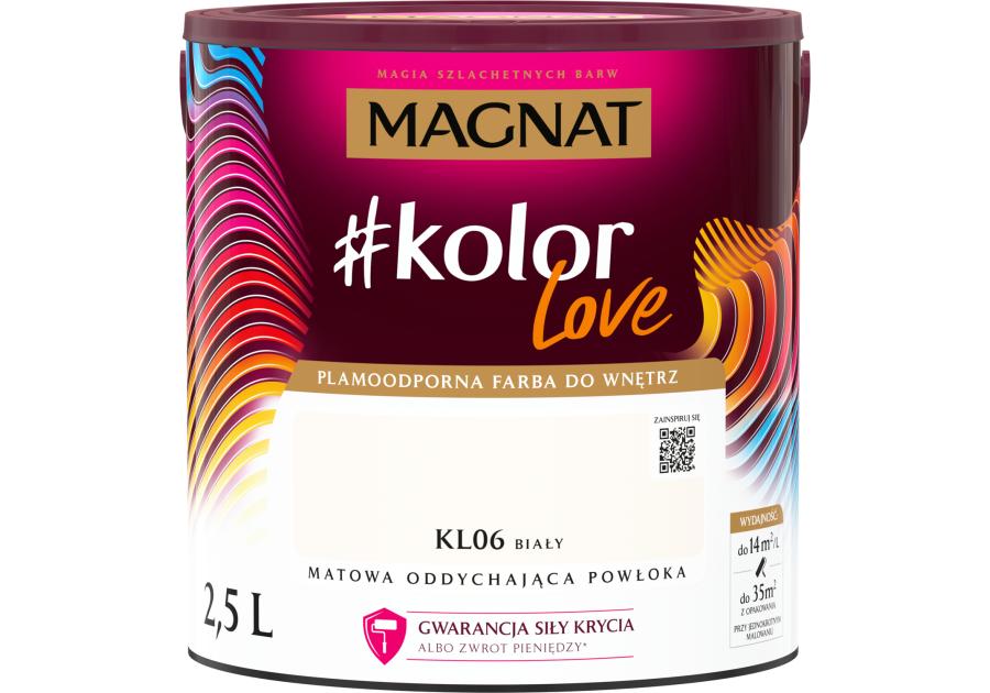 Zdjęcie: Farba KLove KL06 biały 2,5L MAGNAT