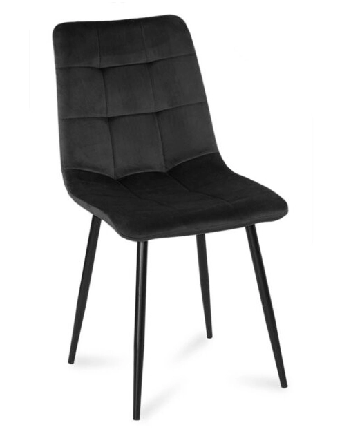 Zdjęcie: Krzesło tapicerowane Diana czarne TS INTERIOR