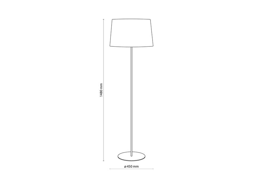 Zdjęcie: Lampa podłogowa Maja white 2919 TK LIGHTING