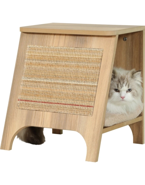 Zdjęcie: Drapak dla kota mebel 3w1 Boreal S 40x36x43,5 cm beżowy ZOLUX