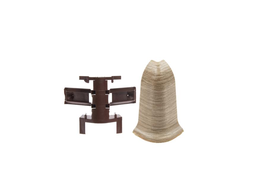 Zdjęcie: Zakończenia do listwy przypodłogowej Classic narożnik zewnętrzny 2 sztuki Dąb Yokohama Mat CEZAR