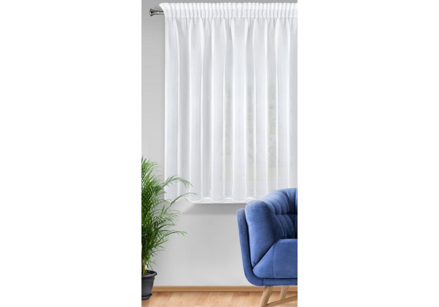 Zdjęcie: Firana gotowa Mirea na taśmie 350 x 150 cm biały EUROFIRANY