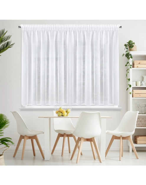 Zdjęcie: Firana gotowa Mirea na taśmie 350 x 150 cm biały EUROFIRANY