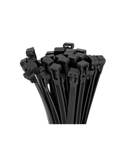 Zdjęcie: Opaski nylonowe demontowalne czarne 7,6 x 540 mm STALCO PERFECT