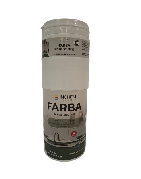 Zdjęcie: Farba Płytki ścienne, głębia antracytu, zestaw 800 ml INCHEM POLONIA