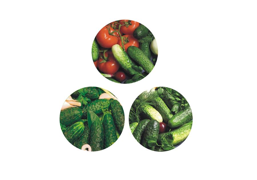 Zdjęcie: Komplet 10 zakrętek fi 82 6-zaczepowych dekoracja ogórek SEZON