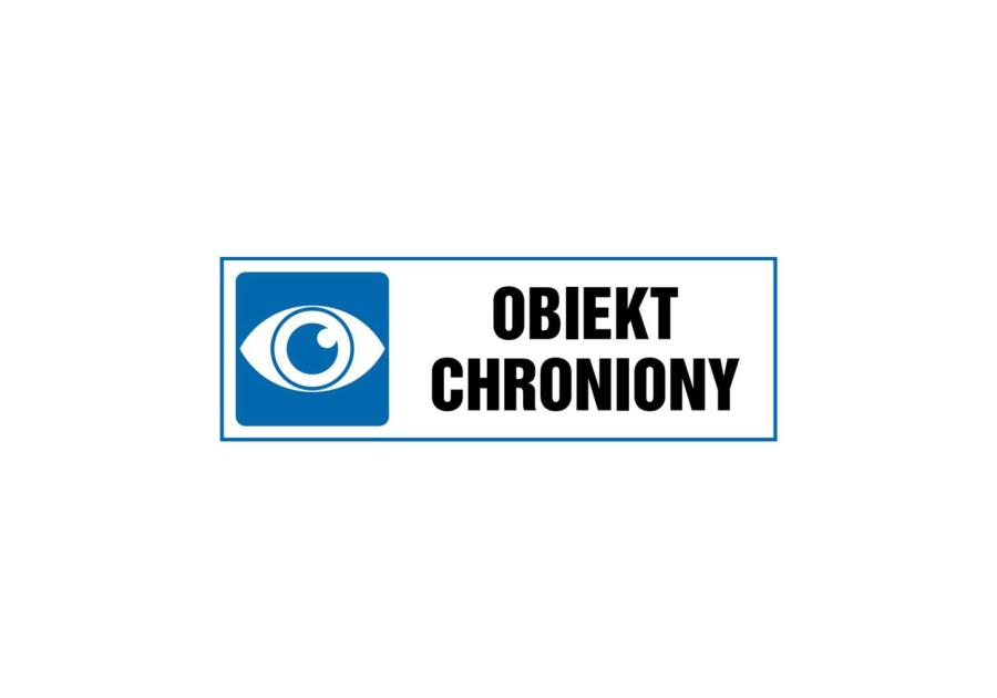 Zdjęcie: Oznaczenie "Obiekt chroniony" 10,5x29,7 cm METRO