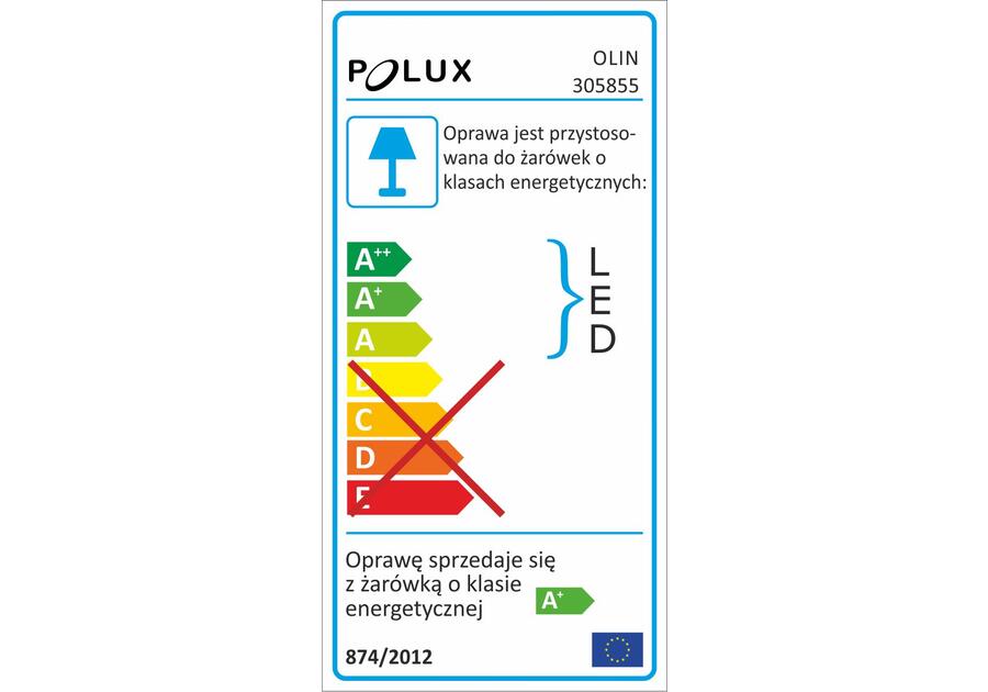 Zdjęcie: Oprawki ruchome LED Olin stal 3in1 kwadrat nikiel 3pak POLUX