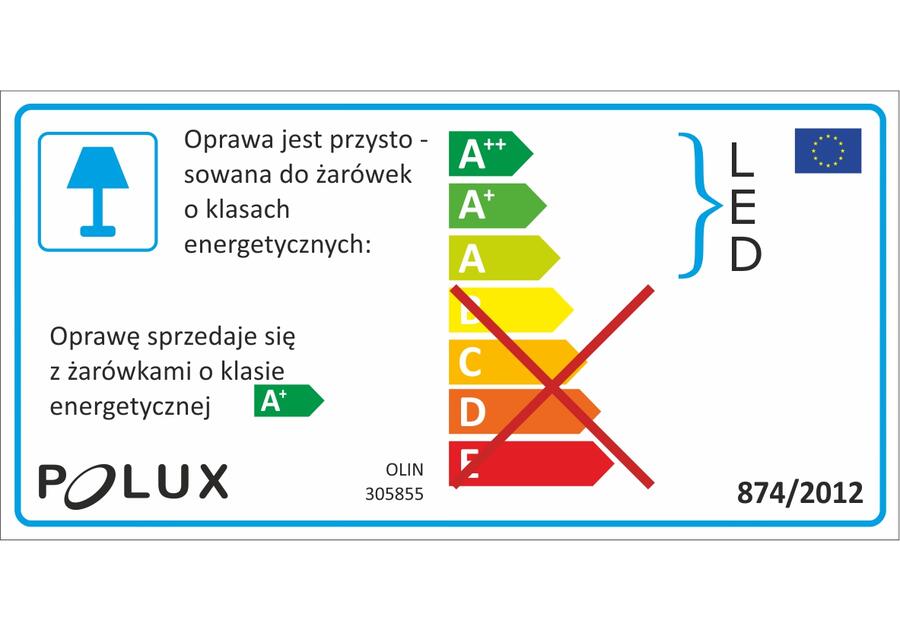 Zdjęcie: Oprawki ruchome LED Olin stal 3in1 kwadrat nikiel 3pak POLUX