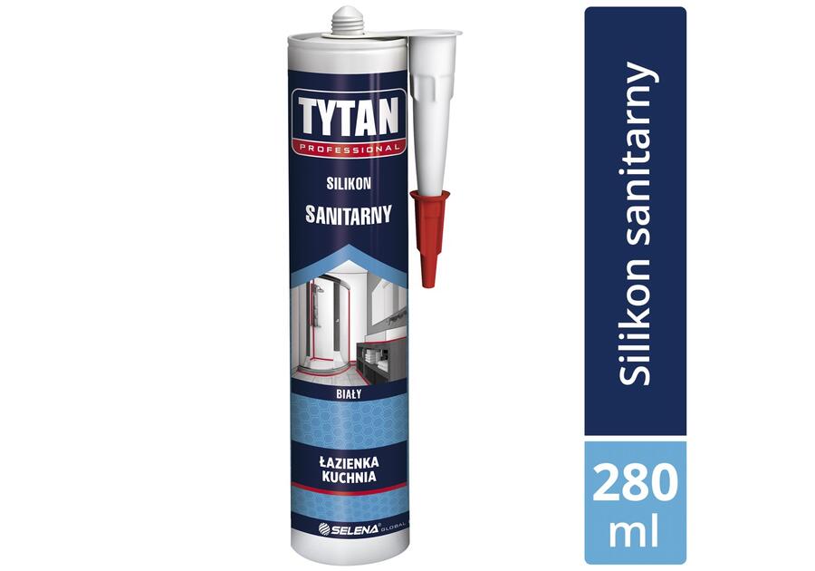 Zdjęcie: Silikon sanitarny biały 280 ml TYTAN PROFESSIONAL