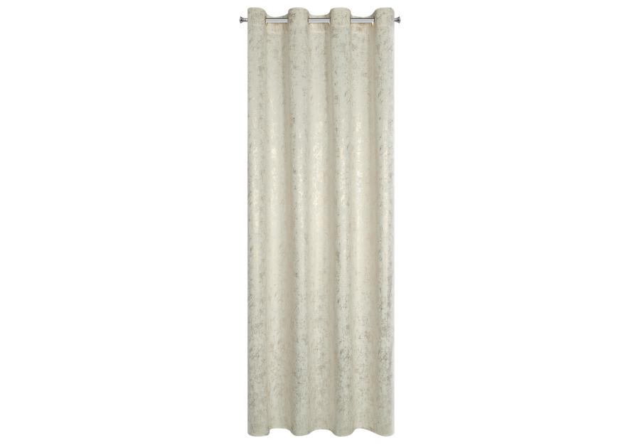 Zdjęcie: Zasłona Astrid 140x250 cm kremowo-szara na przelotkach EUROFIRANY