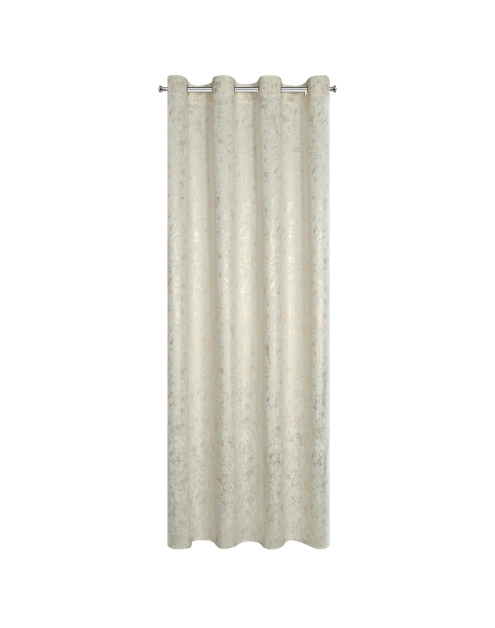 Zdjęcie: Zasłona Astrid 140x250 cm kremowo-szara na przelotkach EUROFIRANY