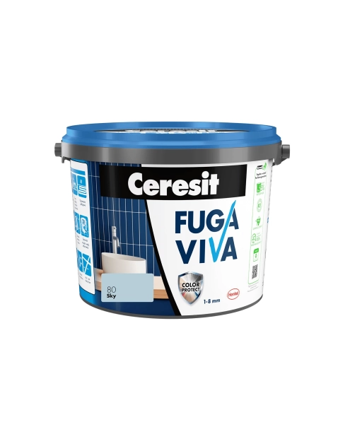Zdjęcie: Fuga Viva elastyczna cementowa 1-8 mm sky 2 kg CERESIT