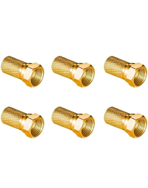 Zdjęcie: Wtyk sat F 6,8 mm Gold CU LB0104 - 6 szt. VAYOX