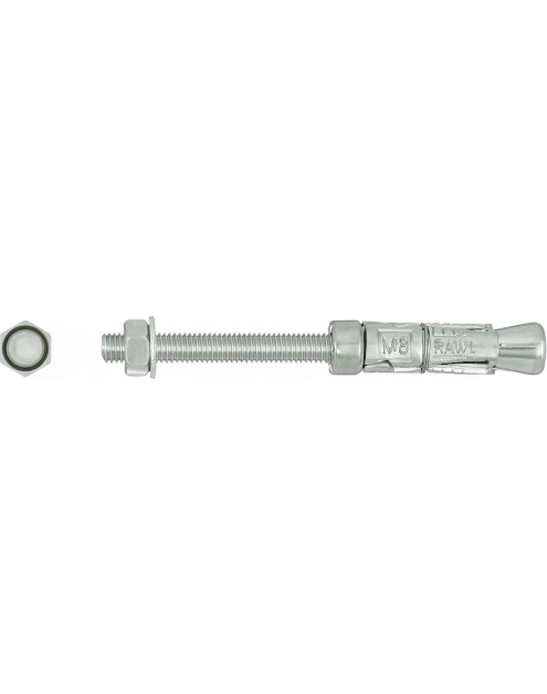 Zdjęcie: Kotwa Rawlbolt z prętem i nakrętką do betonu R-RBP 8x10 mm 50 sztuk RAWLPLUG