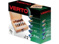 Zdjęcie: Frezy widiowe, trzpień 6 mm, zestaw 12 szt. VERTO