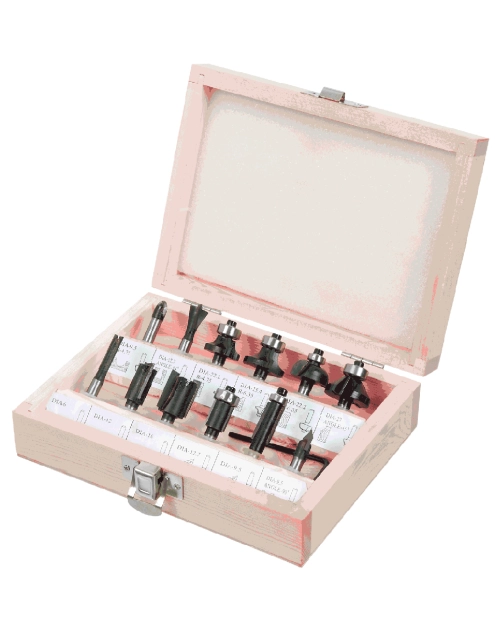 Zdjęcie: Frezy widiowe, trzpień 6 mm, zestaw 12 szt. VERTO