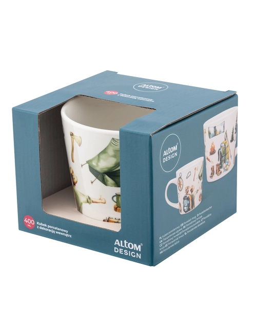 Zdjęcie: Kubek stożek 400 ml dekoracja podróżnik ALTOM DESIGN