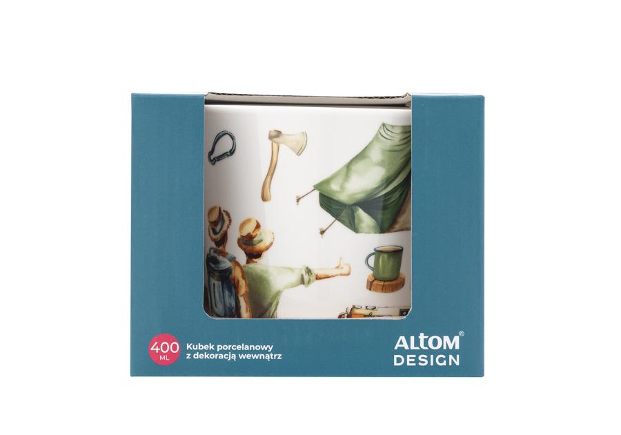 Zdjęcie: Kubek stożek 400 ml dekoracja podróżnik ALTOM DESIGN