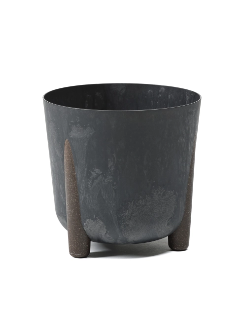 Zdjęcie: Donica Frida 300 mm Eco recycled, czarny beton LAMELA