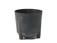 Zdjęcie: Donica Frida 300 mm Eco recycled, czarny beton LAMELA