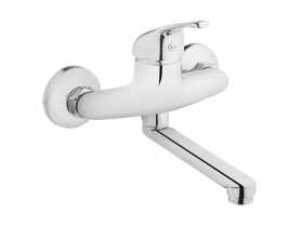 Bateria umywalkowo-zlewozmywakowa Perea chrom, 15 cm INVENA