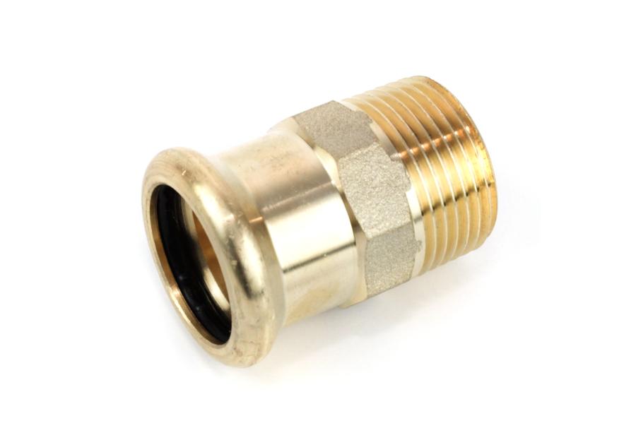 Zdjęcie: Nypel przejściowy zaciskany profil M do wody 28x1" gz CALIDO