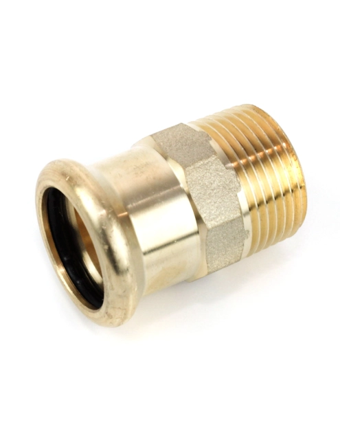 Zdjęcie: Nypel przejściowy zaciskany profil M do wody 28x1" gz CALIDO