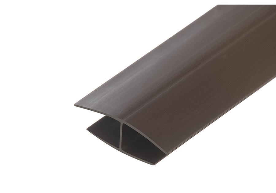 Zdjęcie: Listwa łącząca H do paneli ściennych PVC 3 m brązowa CEZAR