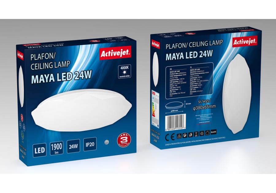 Zdjęcie: Plafon LED Aje-Maya 24W ACTIVEJET