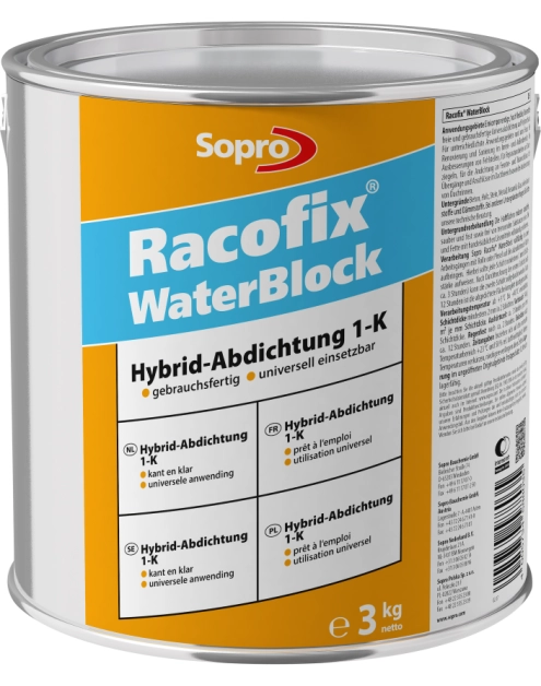 Zdjęcie: Uszczelniacz hybrydowy uniwersalny Racofix WaterBlock 588 3 kg SOPRO