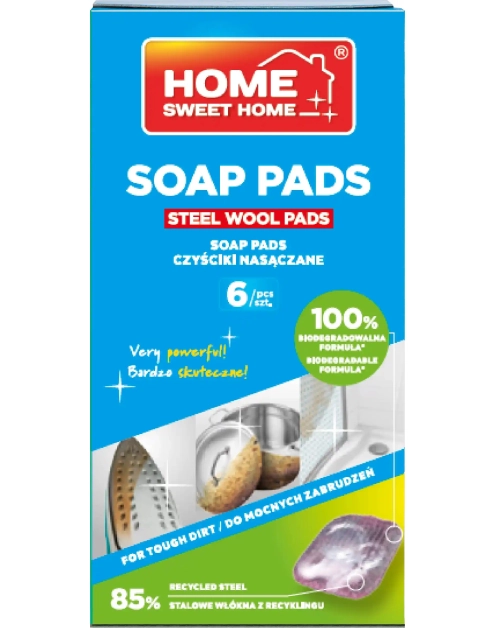 Zdjęcie: Czyściki stalowe Soap Pads 6 sztuk HOME SWEET HOME