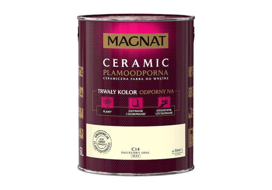 Zdjęcie: Farba ceramiczna 5 L pastelowy opal MAGNAT CERAMIC