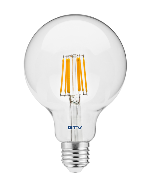 Zdjęcie: Żarówka LED  Filament G95 8 W E 27 ciepły biały GTV