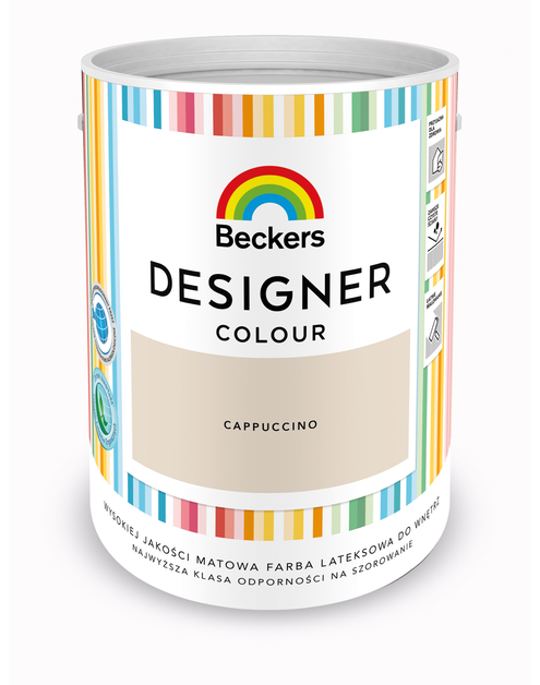Zdjęcie: Farba lateksowa Designer Colour Cappuccino 5 L BECKERS