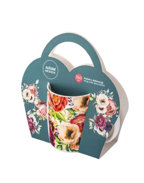 Zdjęcie: Kubek prosty 350 ml dekoracja Anemon ALTOM DESIGN