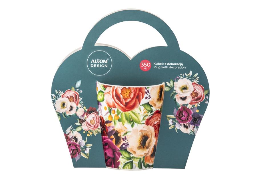 Zdjęcie: Kubek prosty 350 ml dekoracja Anemon ALTOM DESIGN