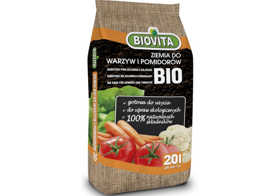 Zdjęcie: Ziemia do warzyw i pomidorów BIO 20 L BIOVITA