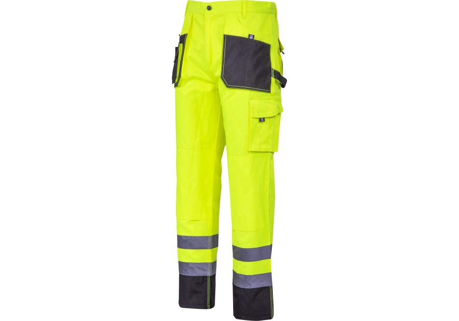 Zdjęcie: Spodnie ostrzegawcze czarno-żółte, XL, CE, LAHTI PRO