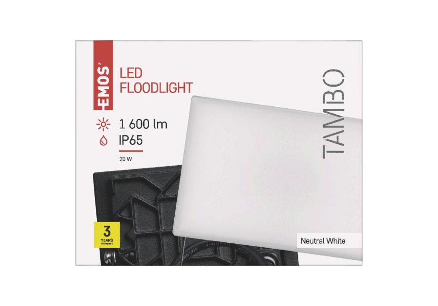 Zdjęcie: Naświetlacz LED Tambo 20W neutralna biel EMOS