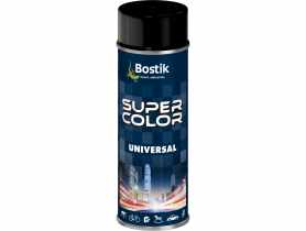 Lakier uniwersalny ogólnego zastosowania Super Color Universal czarny połysk RAL 9005 400 ml BOSTIK