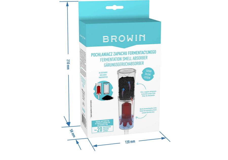 Zdjęcie: Pochłaniacz zapachu fermentacyjnego Cichy 405569 BROWIN