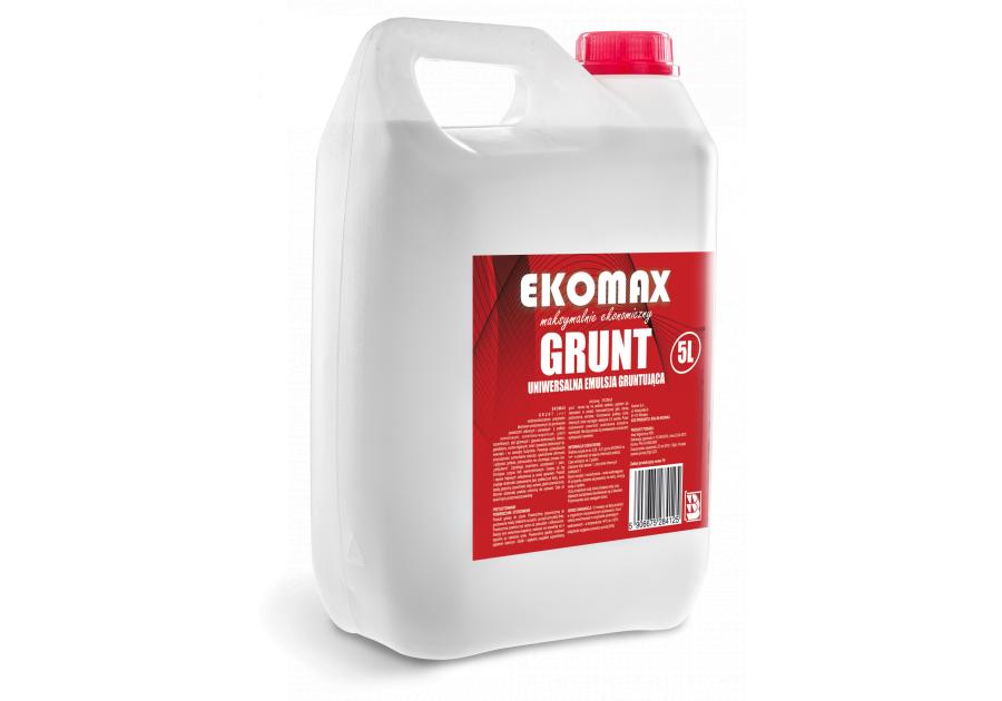 Zdjęcie: Uniwersalna emulsja gruntująca EKOMAX - opakowanie plastikowe - 5 l