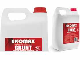 Uniwersalna emulsja gruntująca EKOMAX - opakowanie plastikowe - 5 l