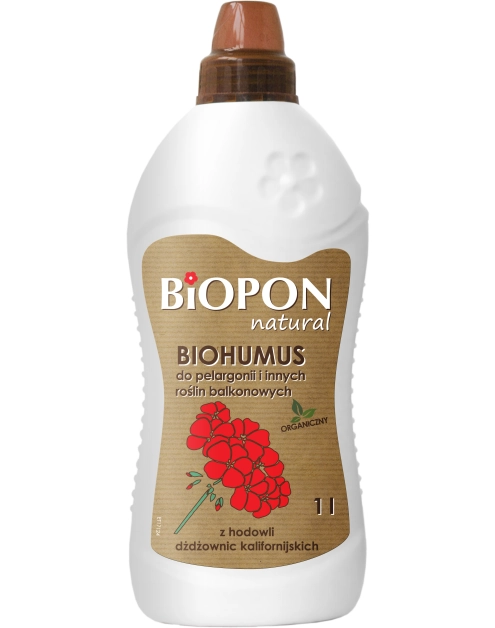 Zdjęcie: Biohumus do pelargoni i roślin balkonowych 1 L BIOPON